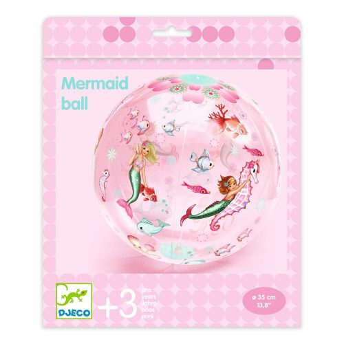 Djeco 0176 Felfújható labda, ∅ 35 cm - Sellős labda - Mermaid Ball