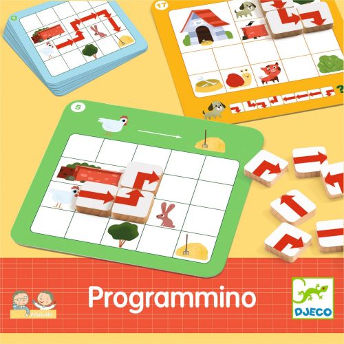 Djeco 8343 Fejlesztő játék - Irány kijelölés - Eduludo Programmino