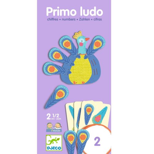 Djeco 8366 Primo Ludo - Négyig - 1,2,3